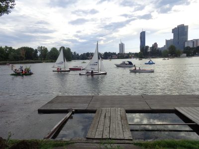 Bewegung auf der Alten Donau