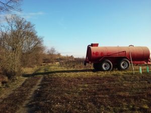 Güllefaß auf dem Tetzenberg