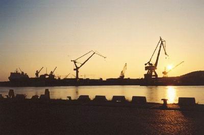 Abend im Hafen Göteborg