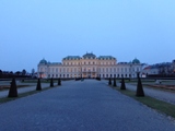 Oberes Belvedere am Abend