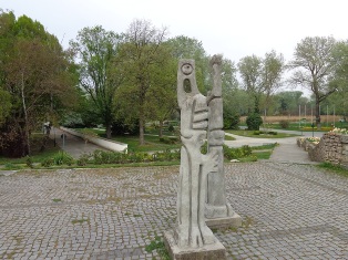 Skulptur im Donaupark