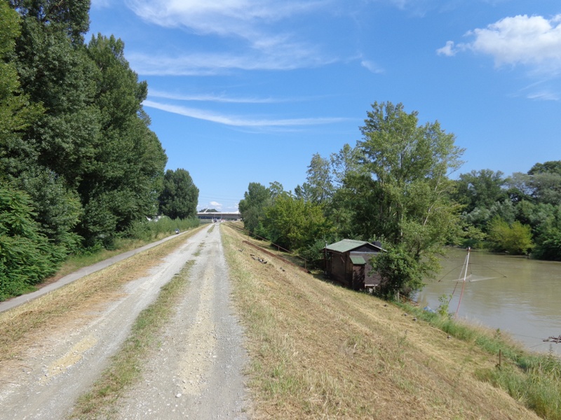 Radweg am Donaukanal