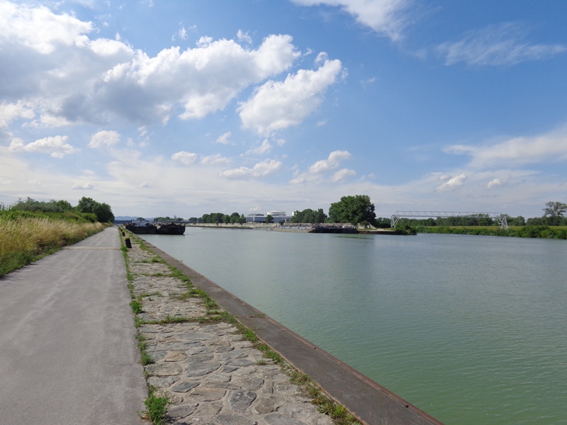 Radweg am Ölhafen