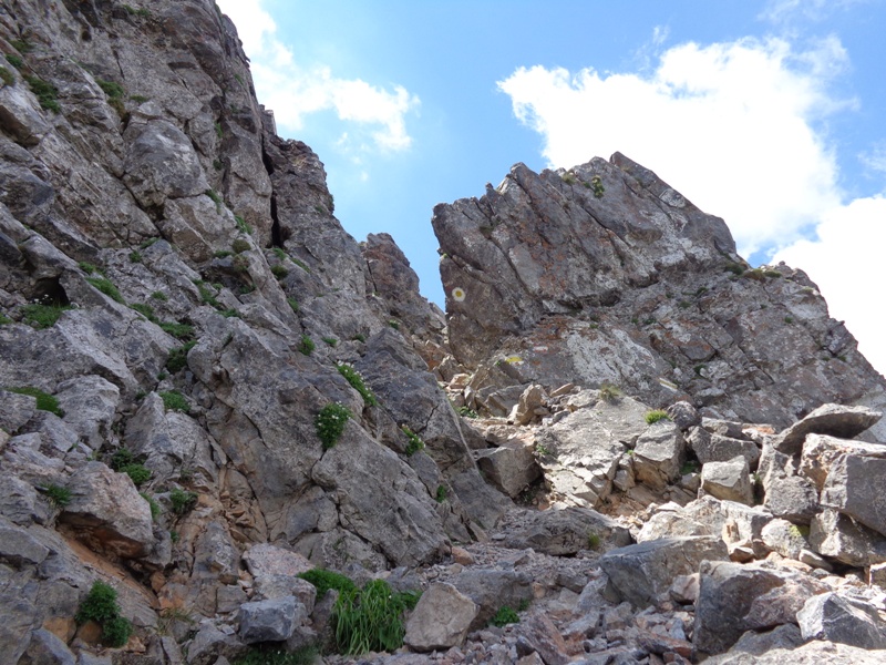 Kletterabschnitt am Fadensteig