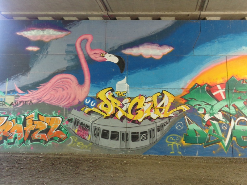Graffiti an der Ostbahn