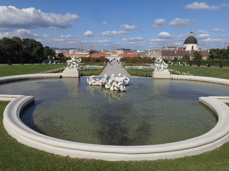 Kaskadenbrunnen am Belvedere