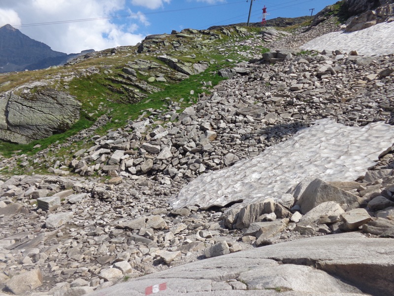 Geröll am Alpenblumenweg