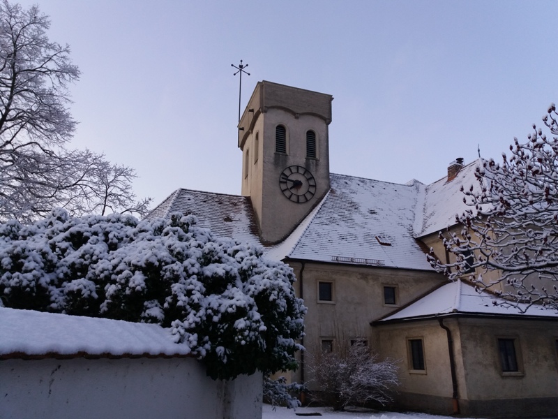 Erster Schnee im Marchfeld