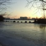 Eis am Donauufer