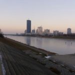 Kaisermühlenbrücke im Winter