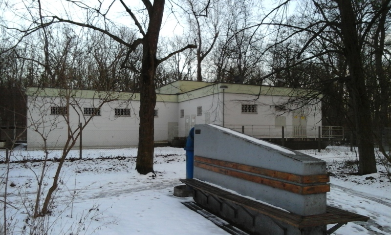 Wasserwerk Lobau im Winter