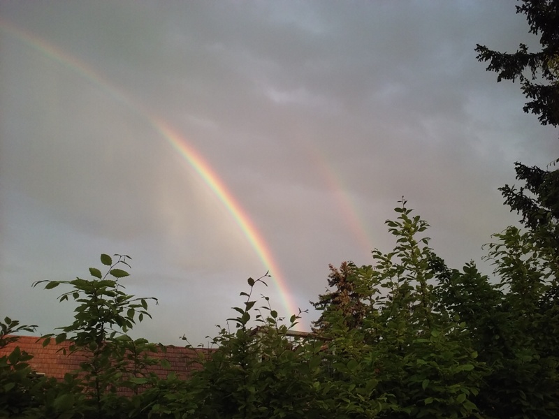 Regenbogen über Wolkersdorf