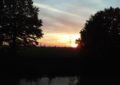 Sonnenuntergang über Aderklaa