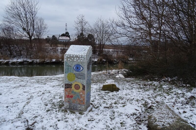 Schneespaziergang am Marchfeldkanal