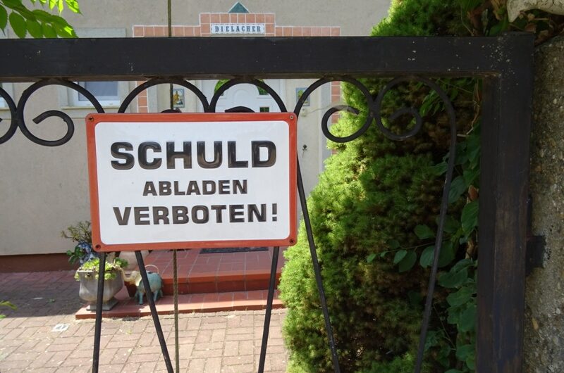 Schuld abladen verboten