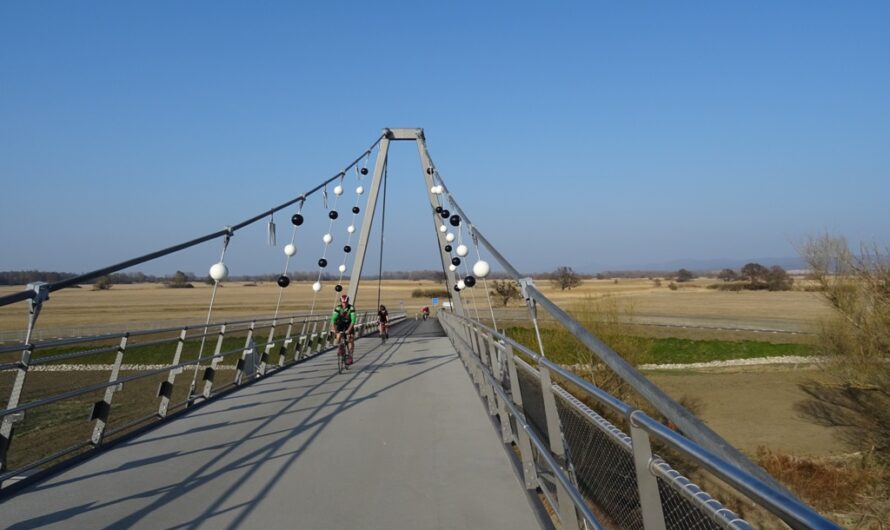 Neue Radbrücke in Marchegg