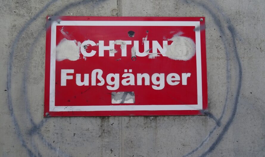 Achtung Fußgänger