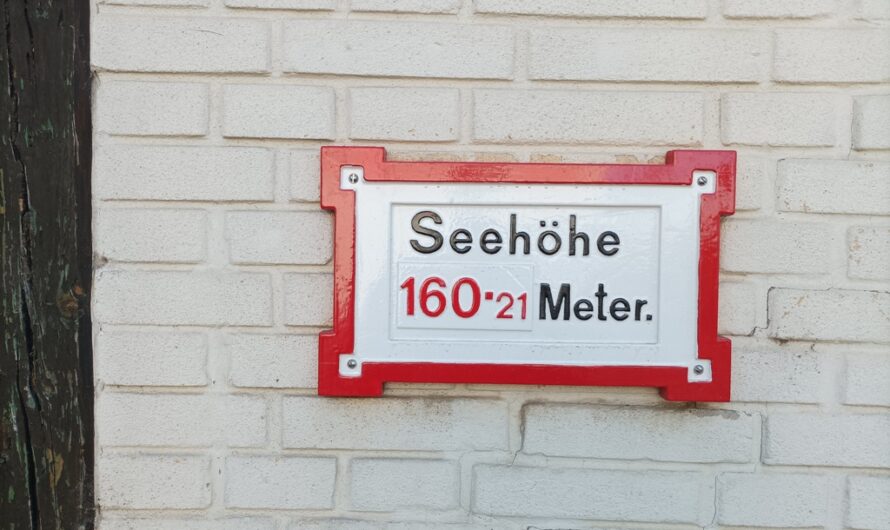 Seehöhe 160 Meter