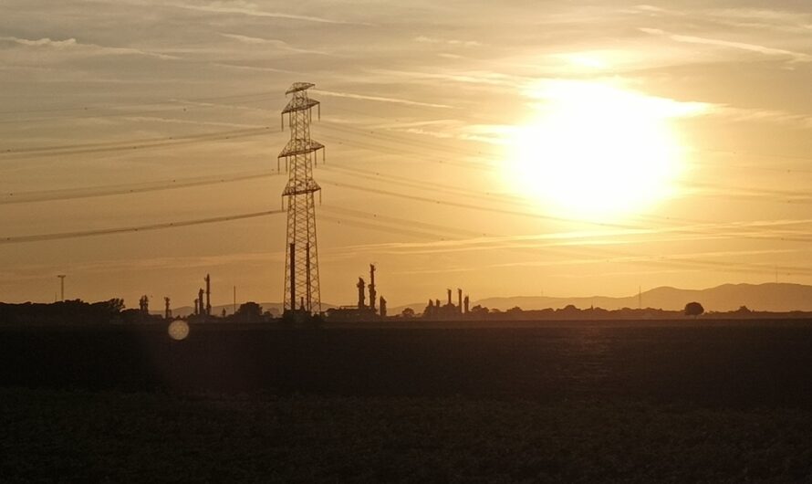 Sonnenuntergang über Aderklaa