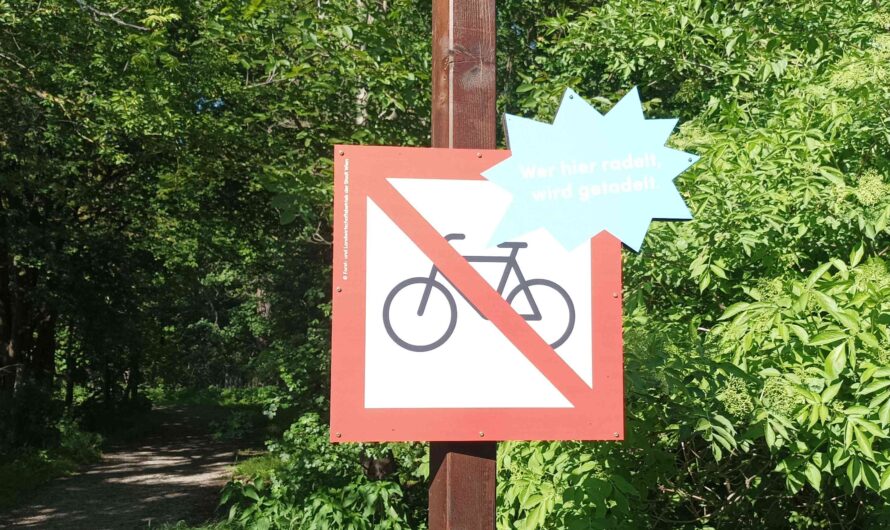 Wer hier radelt wird getadelt