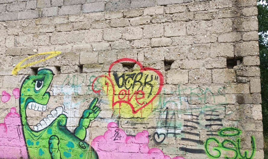 Gleiche Mauer – andere Graffiti