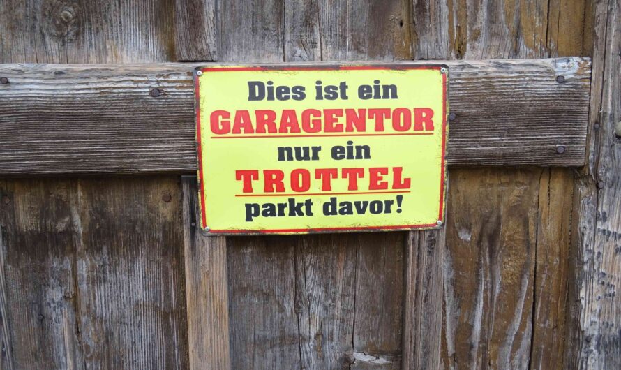 Garagentor Trottel